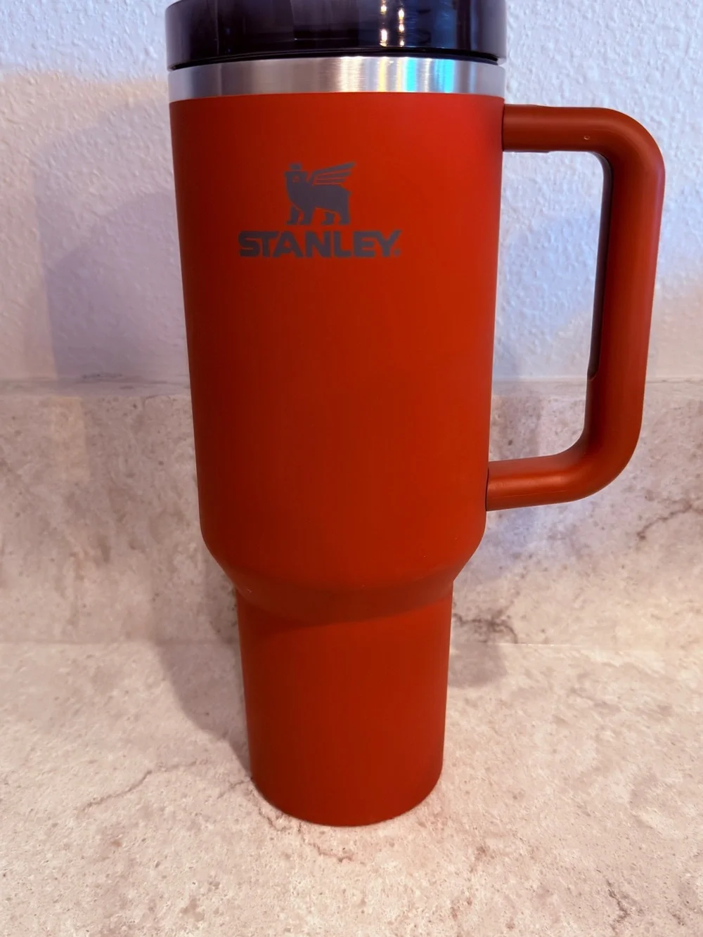 Stanley burnt orange Insulated Travel Mug with Handle 40oz.